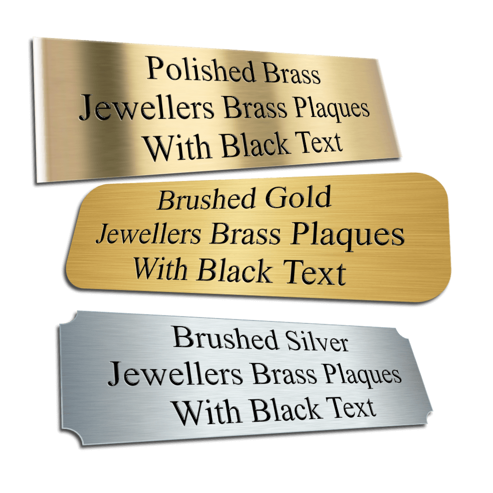 Jewellers Brass Plaques Jewellers Brass Plaques