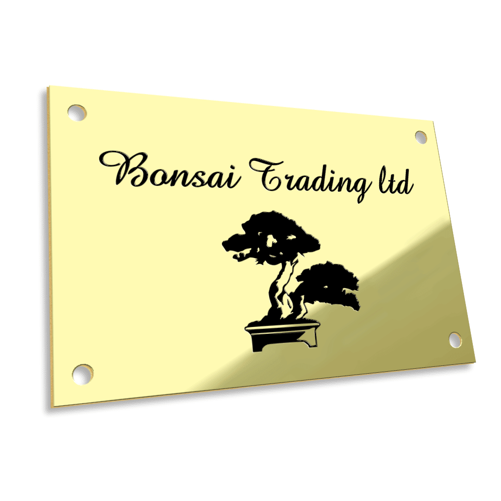 Brass Signs with Logo Brass Signs with Logo